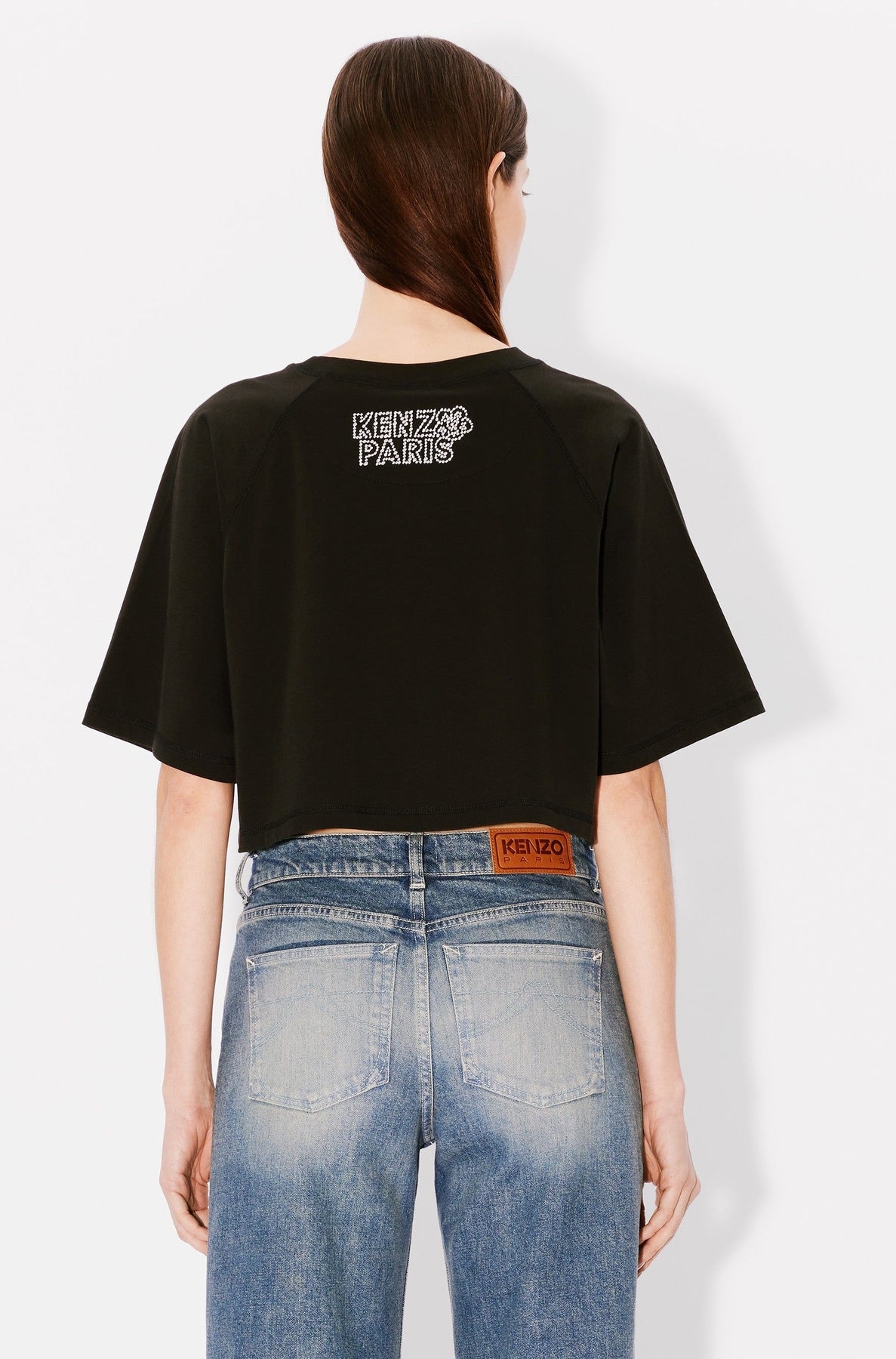 T-shirt court brodé Kenzo Constellation - Black