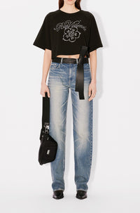 T-shirt court brodé Kenzo Constellation - Black