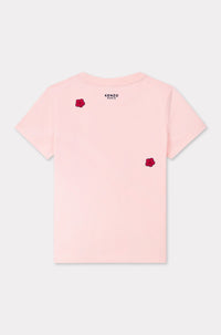 Boke Flower embroidered T-shirt - Faded Pink