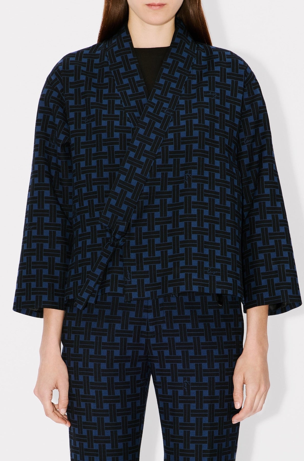 Lightweight kimono jacket Kenzo Weave - Midnight Blue