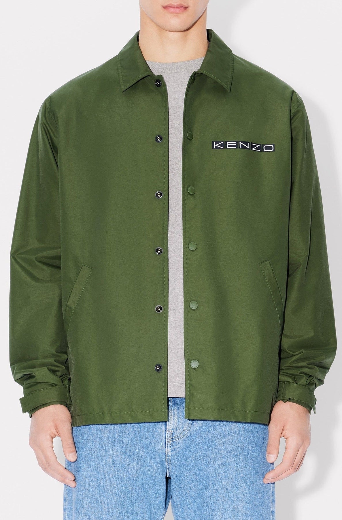 Kenzo Business Quilted Jacket - Dark Khaki