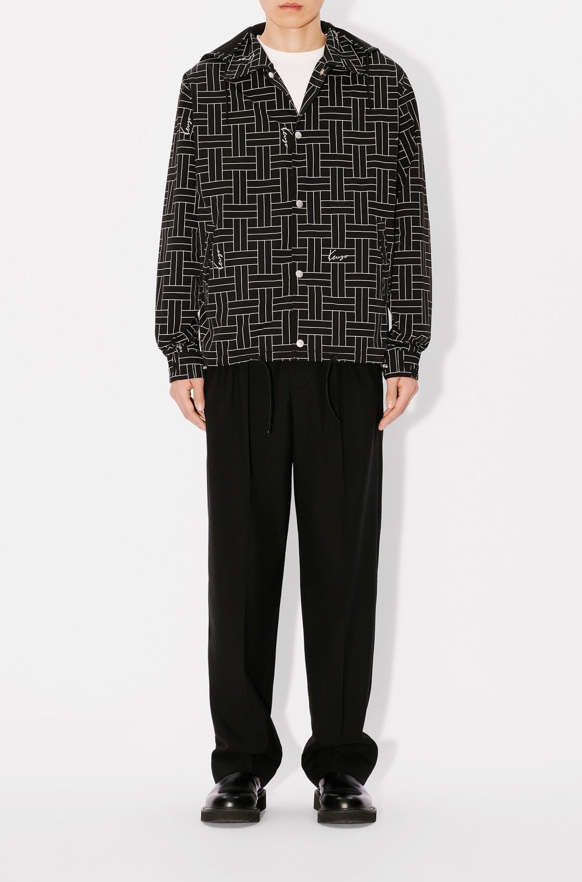 Kenzo Weave Windbreaker - Black
