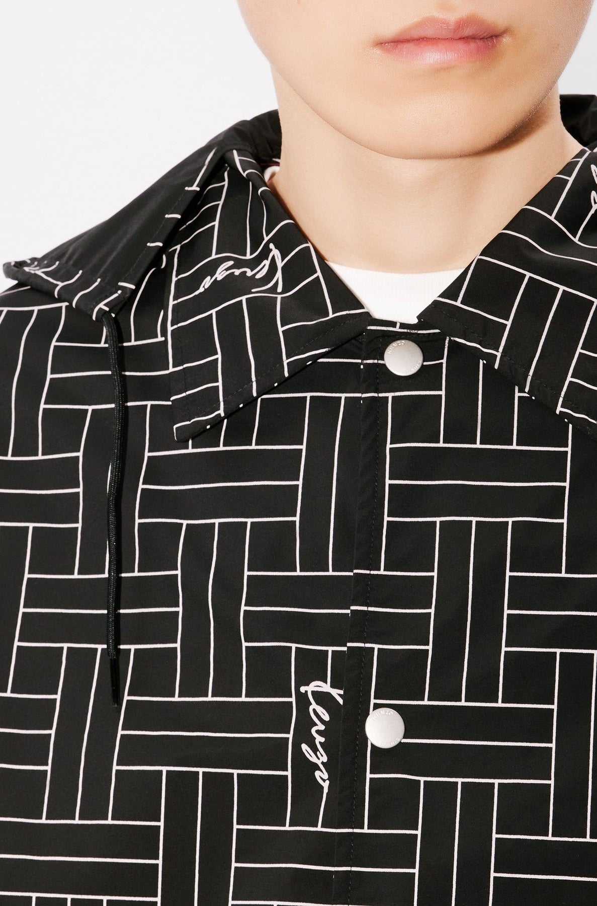Kenzo Weave Windbreaker - Black