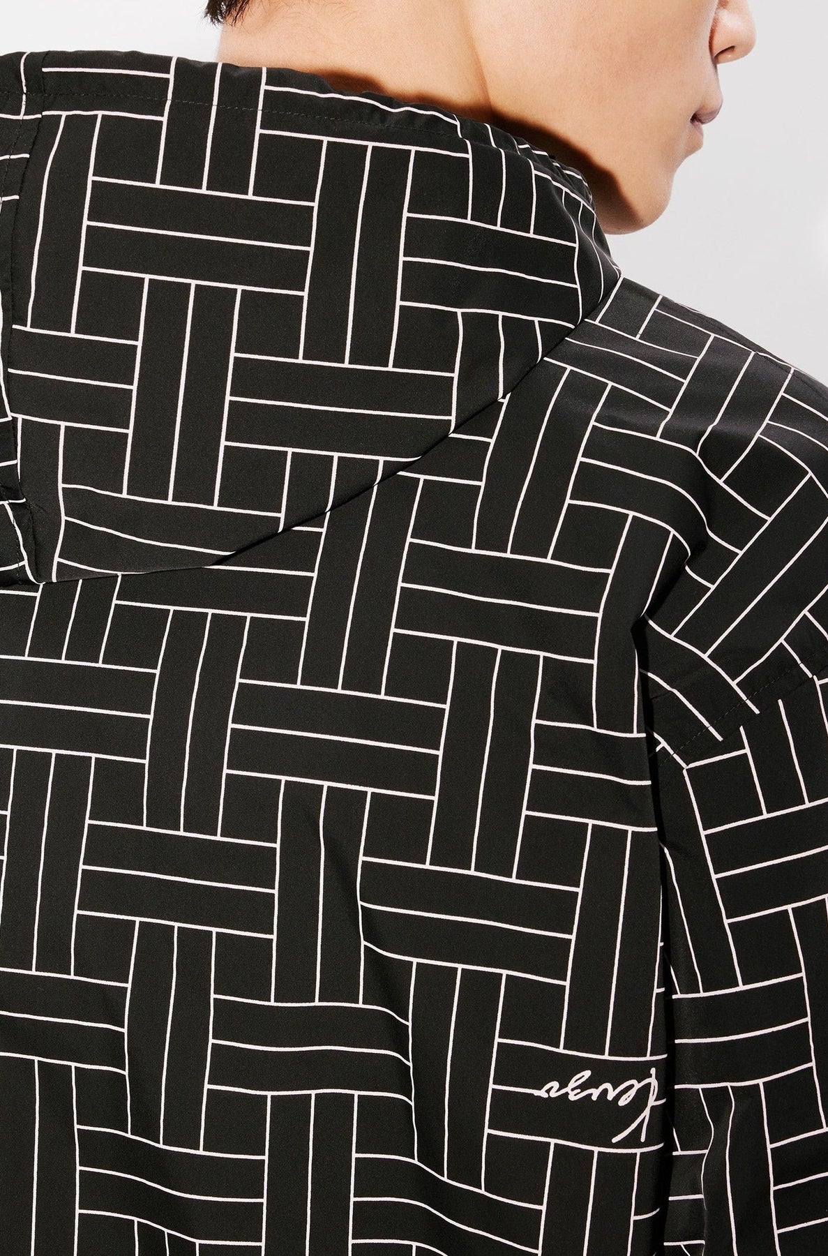 Kenzo Weave Windbreaker - Black