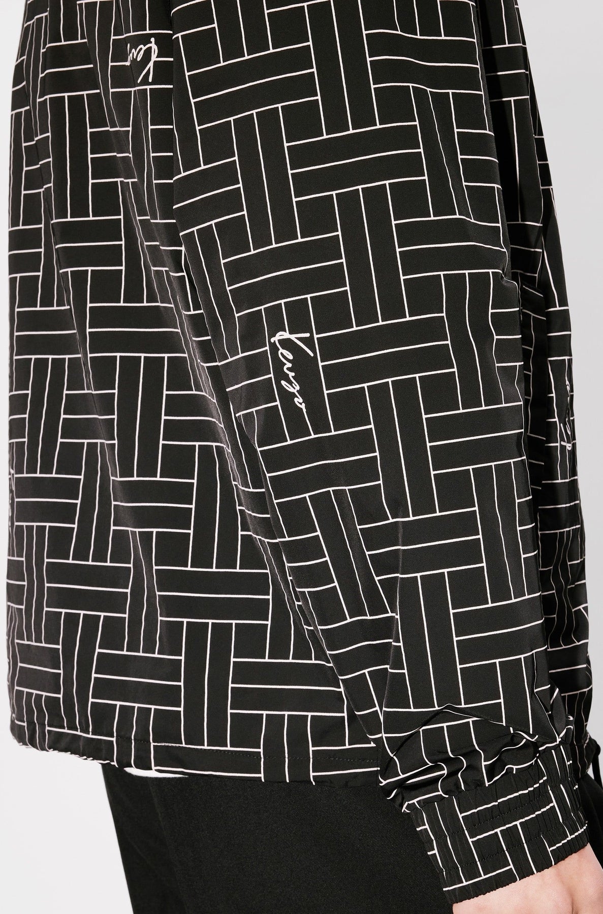 Kenzo Weave Windbreaker - Black