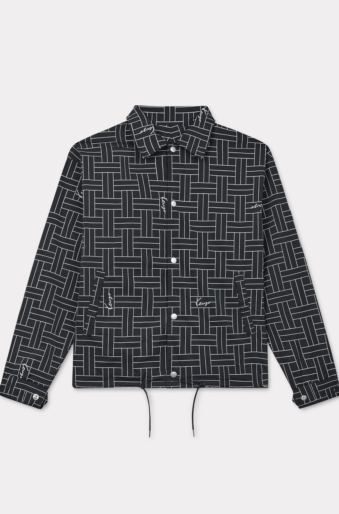 Kenzo Weave Windbreaker - Black