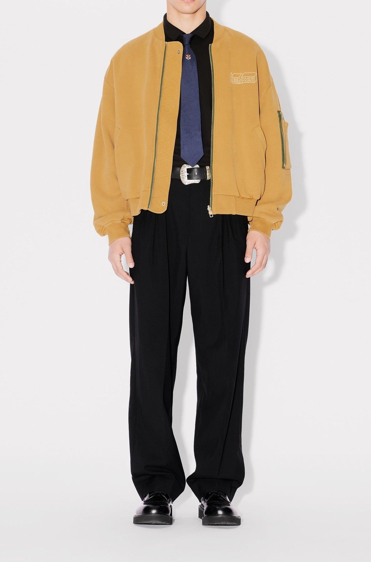 Kenzo Kube Reversible Bomber - Dark Camel