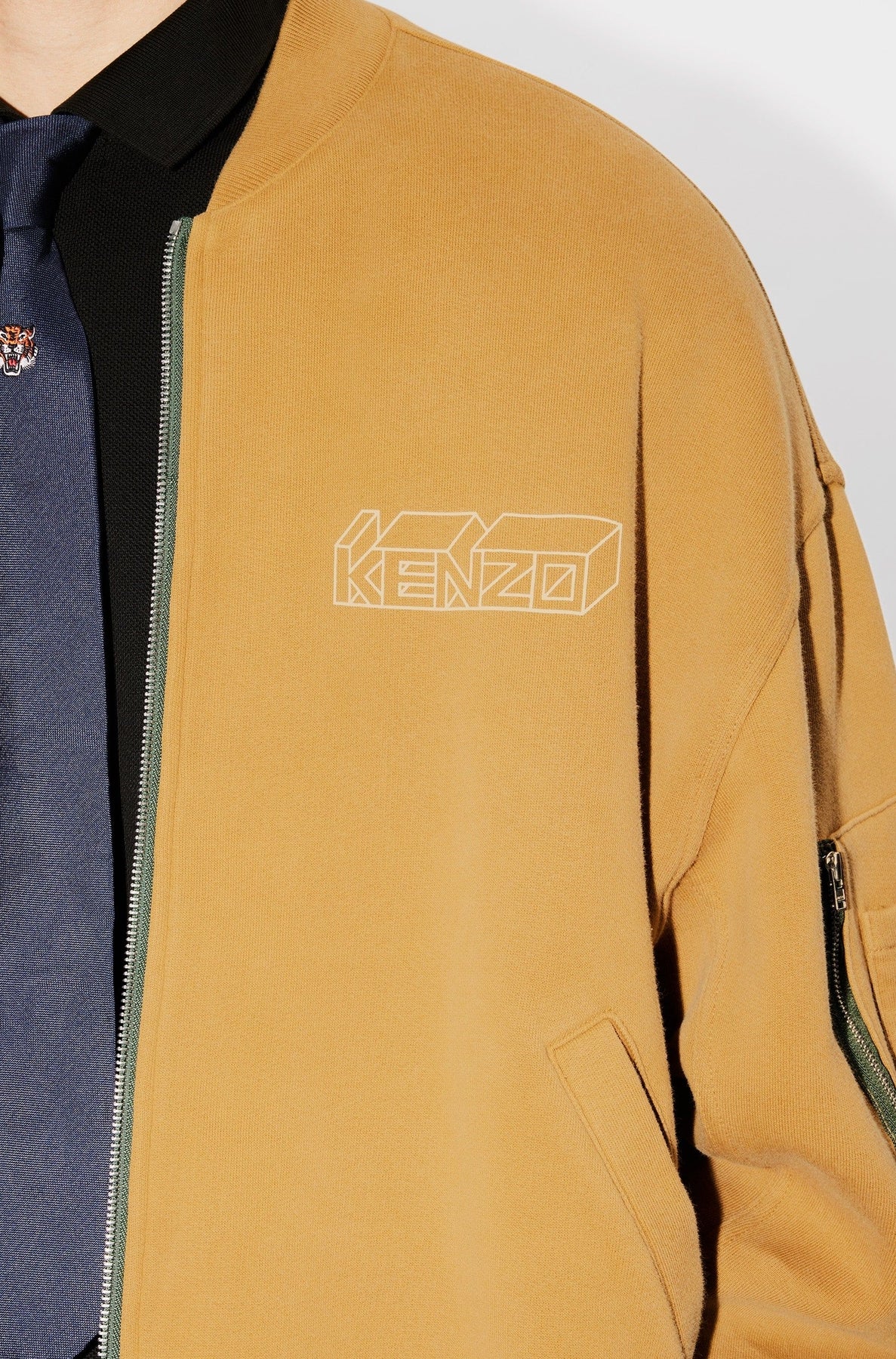 Kenzo Kube Reversible Bomber - Dark Camel