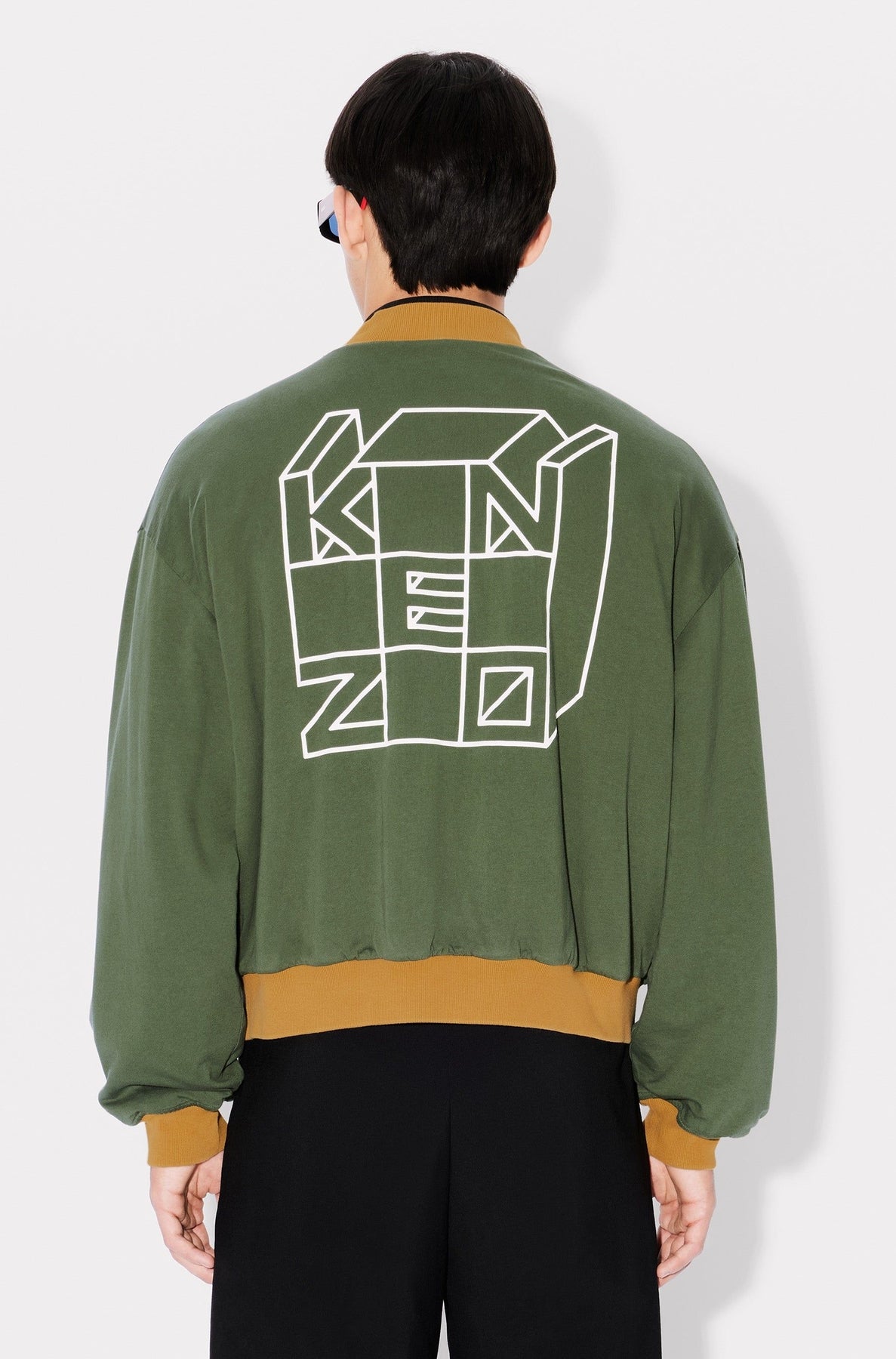 Kenzo Kube Reversible Bomber - Dark Camel