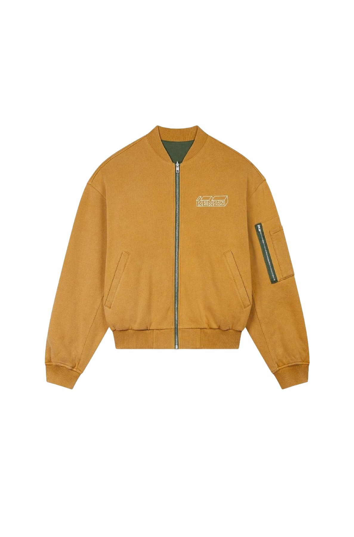 Kenzo Kube Reversible Bomber - Dark Camel