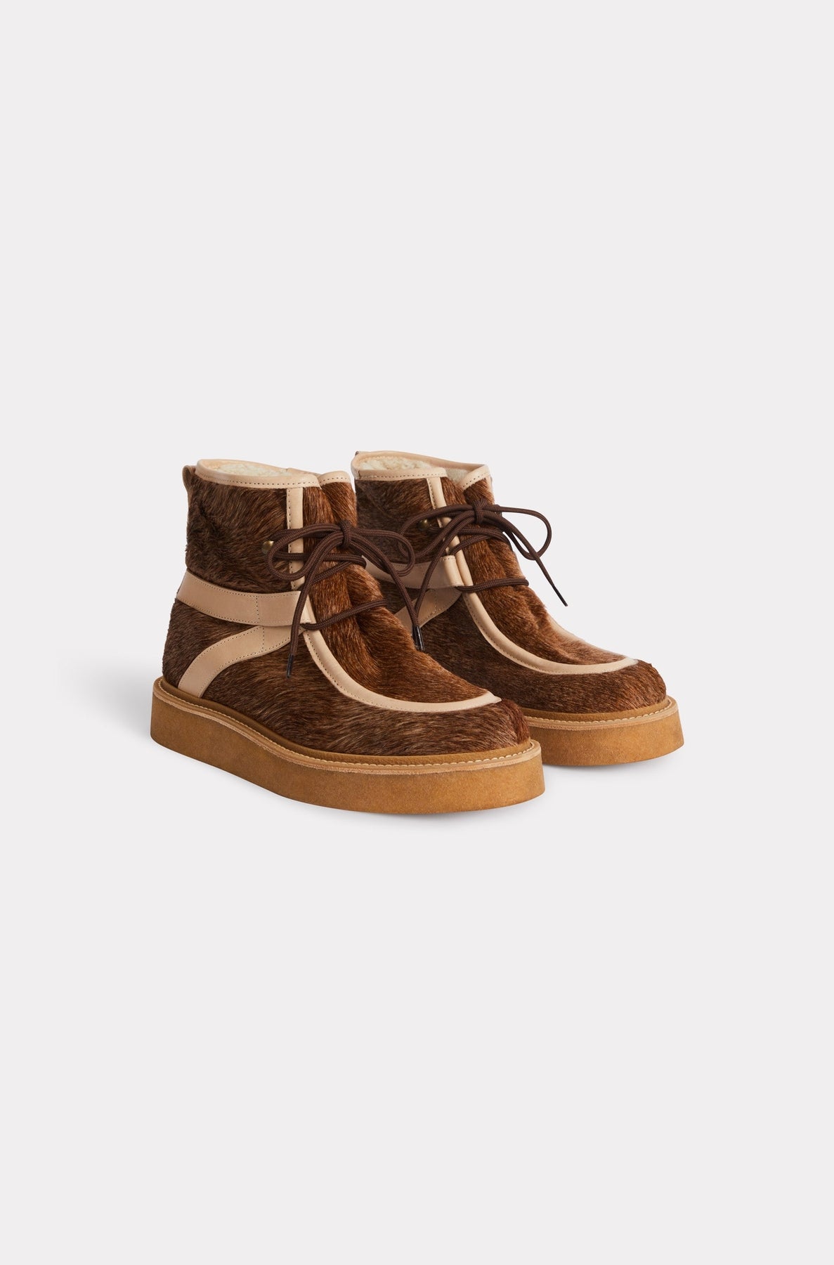 Kenzo Yuki leather ankle boots - Tobacco