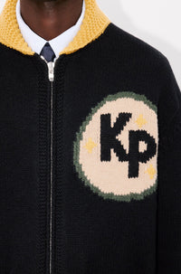 Cardigan tricotée Kenzo Constellation en laine - Black