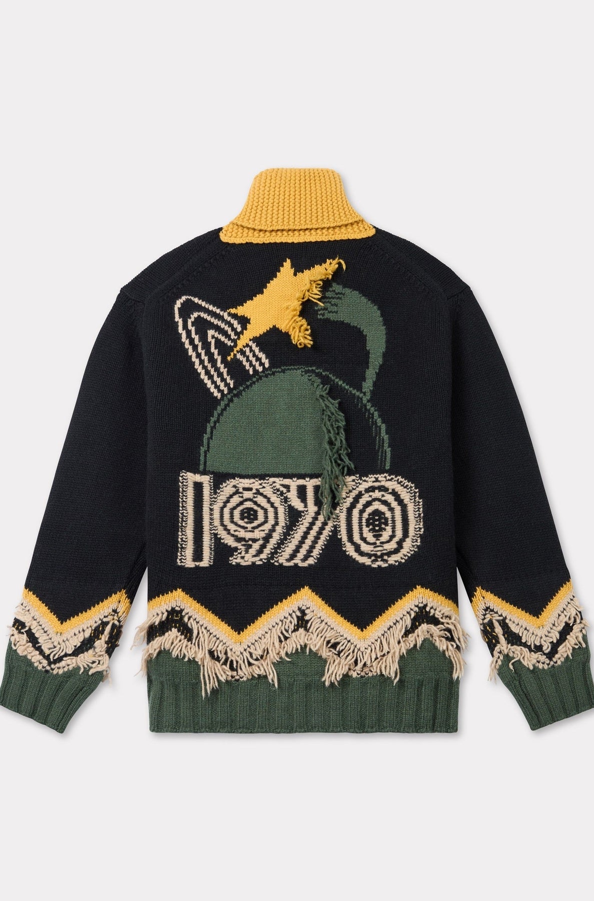 Cardigan tricotée Kenzo Constellation en laine - Black