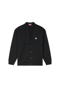 Cardigan brodé Lucky Tiger en laine - Black