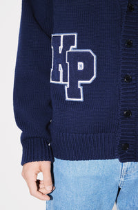 Kenzo Paris Varsity Wool Cardigan - Midnight Blue