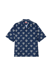 Chemise hawaïenne Kenzo Jungle Heart - Midnight Blue