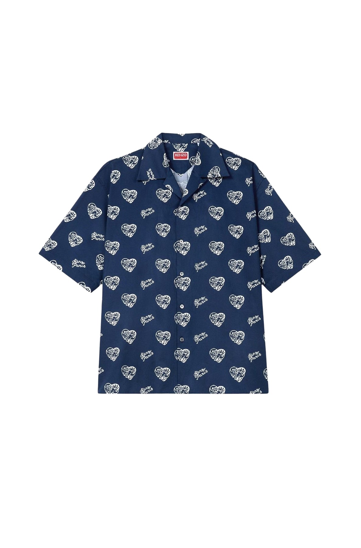 Chemise hawaïenne Kenzo Jungle Heart - Midnight Blue