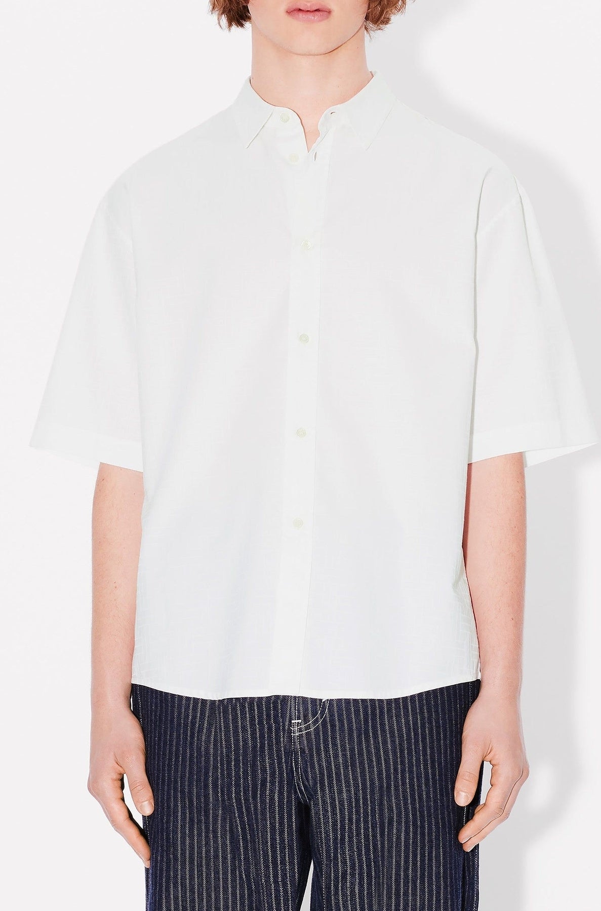 Chemise casual Kenzo Weave - White