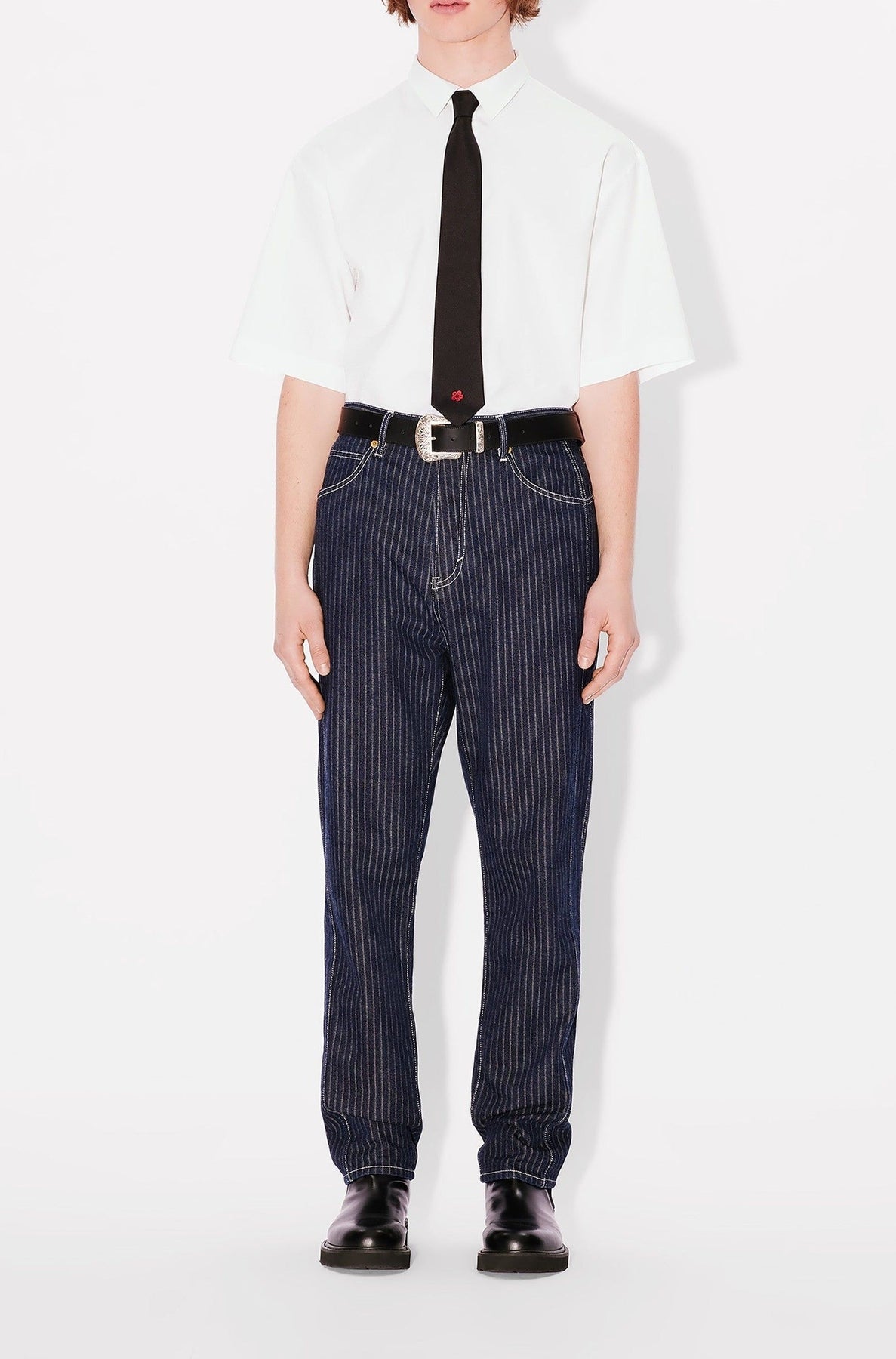 Chemise casual Kenzo Weave - White