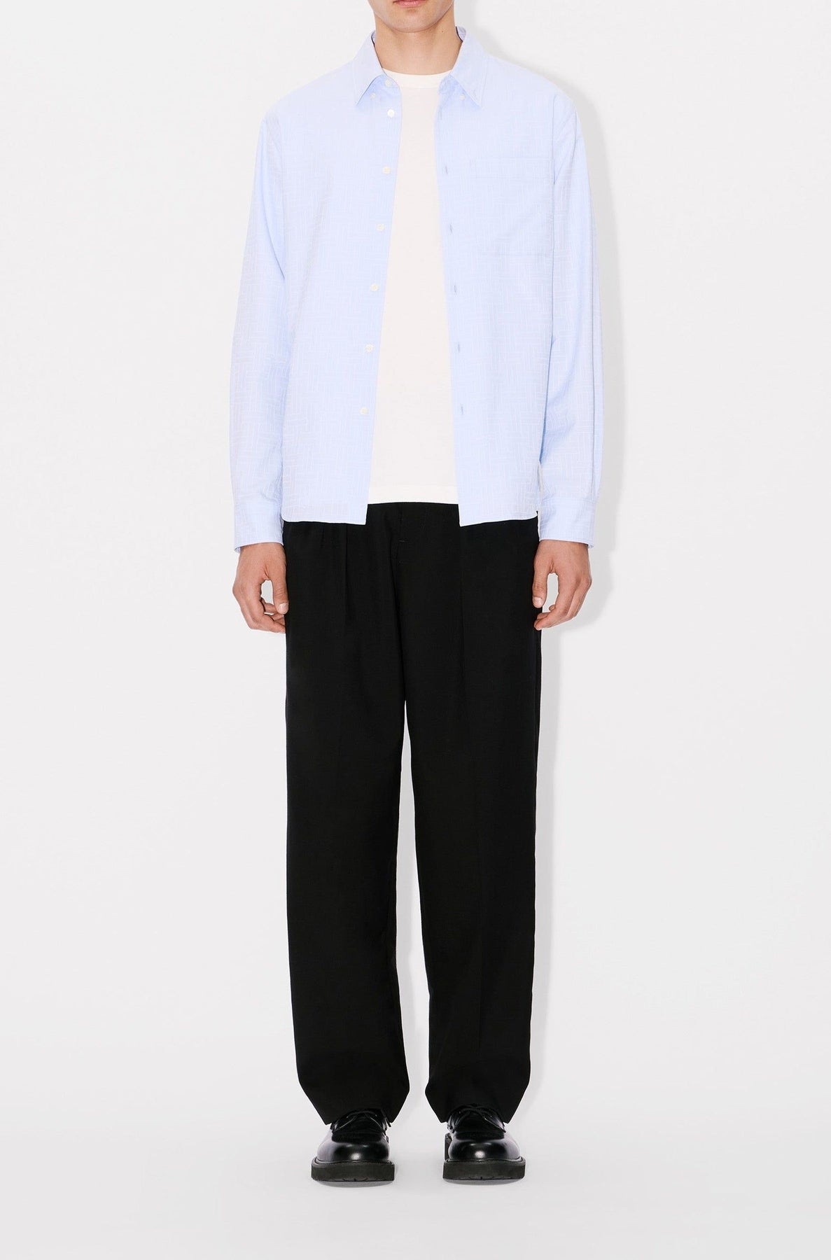 Chemise slim Kenzo Weave - Sky Blue