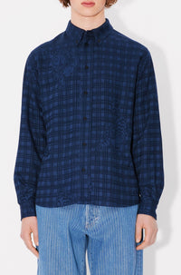 Chemise casual Kenzo Bamboo Tiger - Blue Black