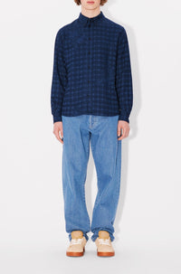 Chemise casual Kenzo Bamboo Tiger - Blue Black