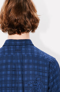 Chemise casual Kenzo Bamboo Tiger - Blue Black