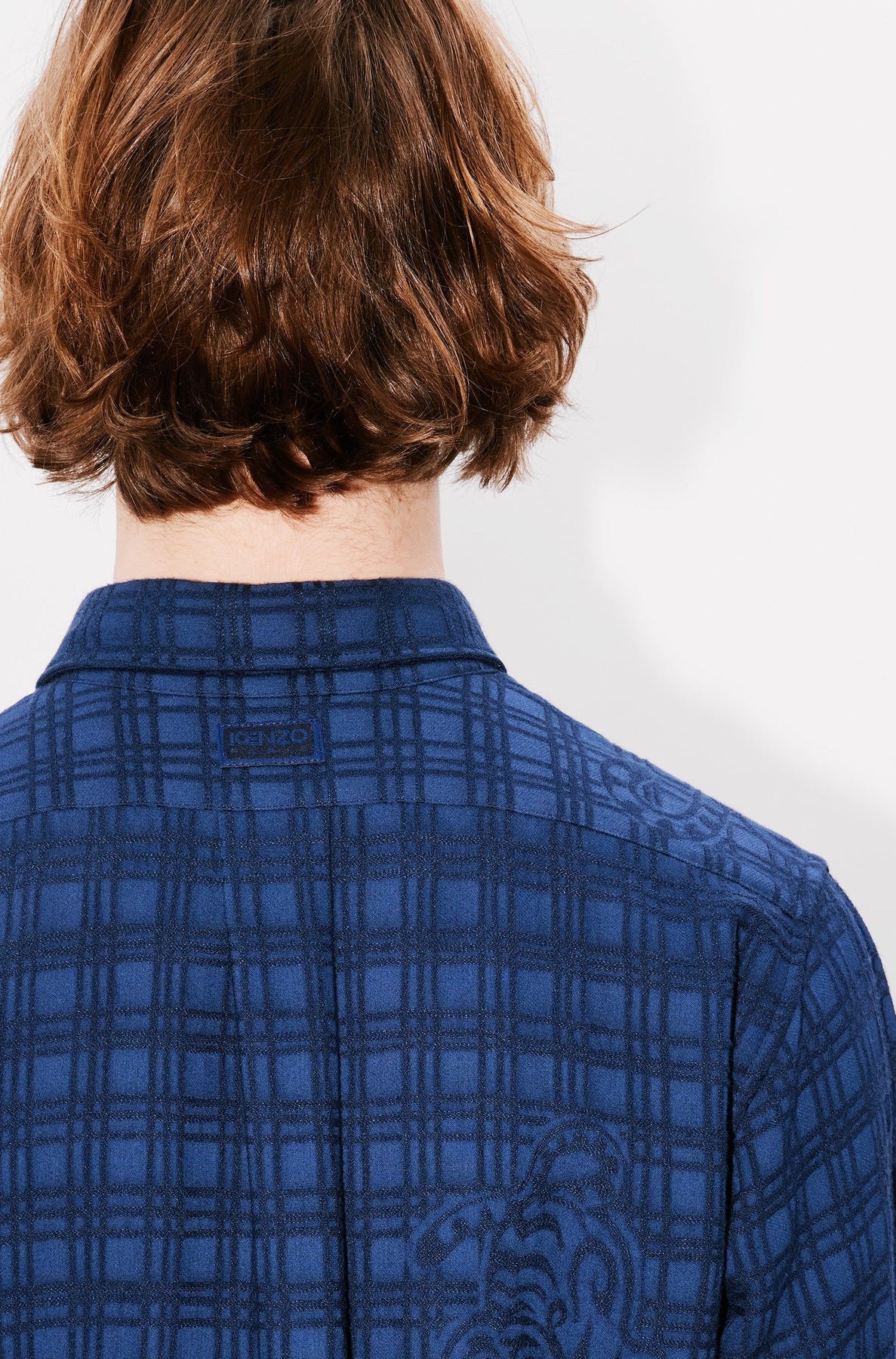 Chemise casual Kenzo Bamboo Tiger - Blue Black