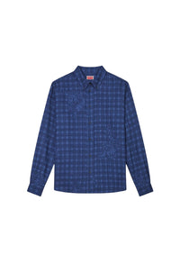 Chemise casual Kenzo Bamboo Tiger - Blue Black