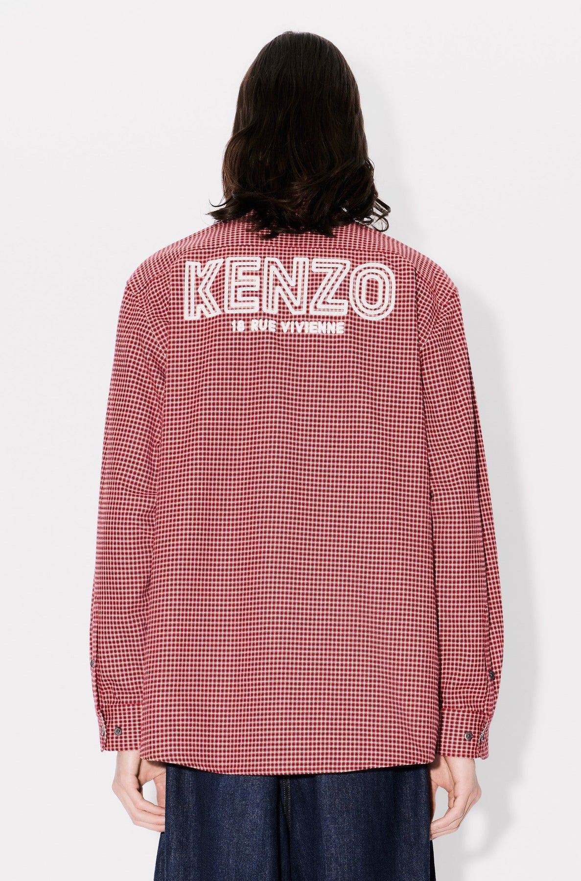 Chemise militaire brodée Kenzo Archive 197 - Cherry