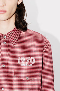 Chemise militaire brodée Kenzo Archive 197 - Cherry