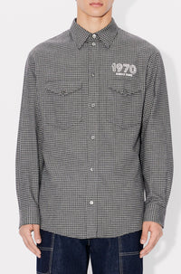 Chemise militaire brodée Kenzo Archive 1970 - Stone Grey