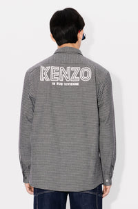 Chemise militaire brodée Kenzo Archive 1970 - Stone Grey