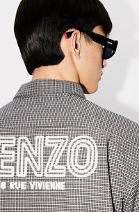 Chemise militaire brodée Kenzo Archive 1970 - Stone Grey