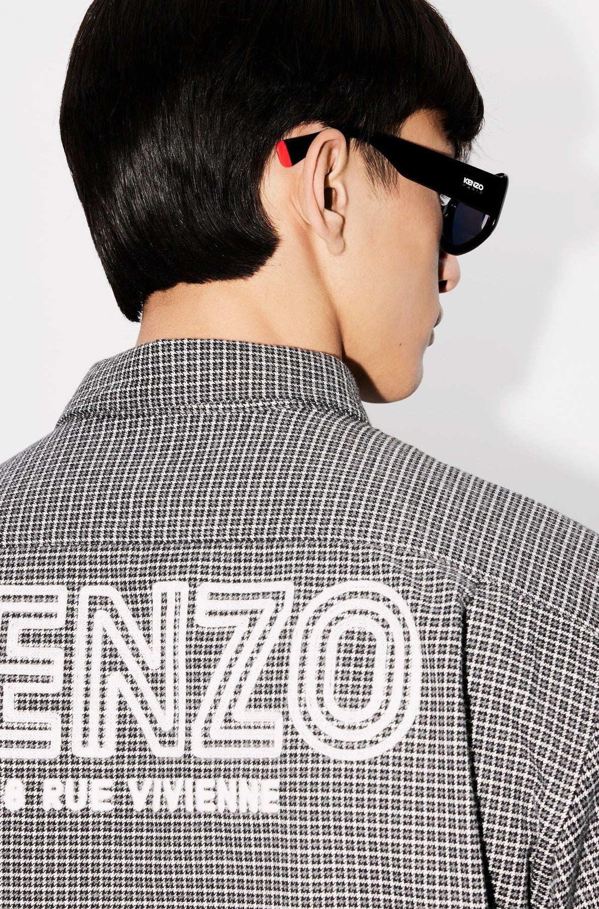 Chemise militaire brodée Kenzo Archive 1970 - Stone Grey