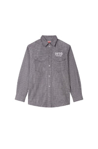 Chemise militaire brodée Kenzo Archive 1970 - Stone Grey