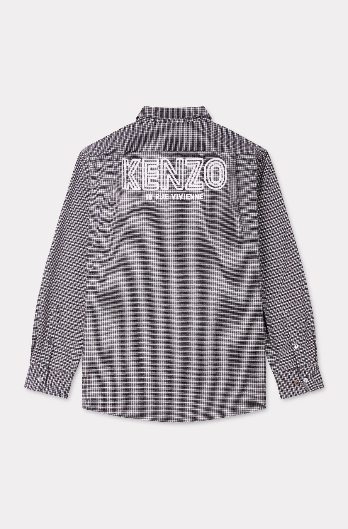 Chemise militaire brodée Kenzo Archive 1970 - Stone Grey