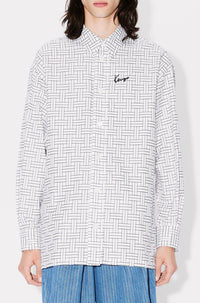Chemise oversize Kenzo Weave - White