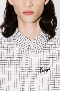 Chemise oversize Kenzo Weave - White