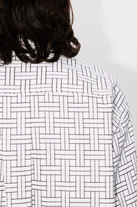 Chemise oversize Kenzo Weave - White
