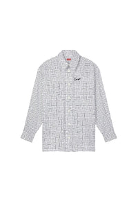 Chemise oversize Kenzo Weave - White
