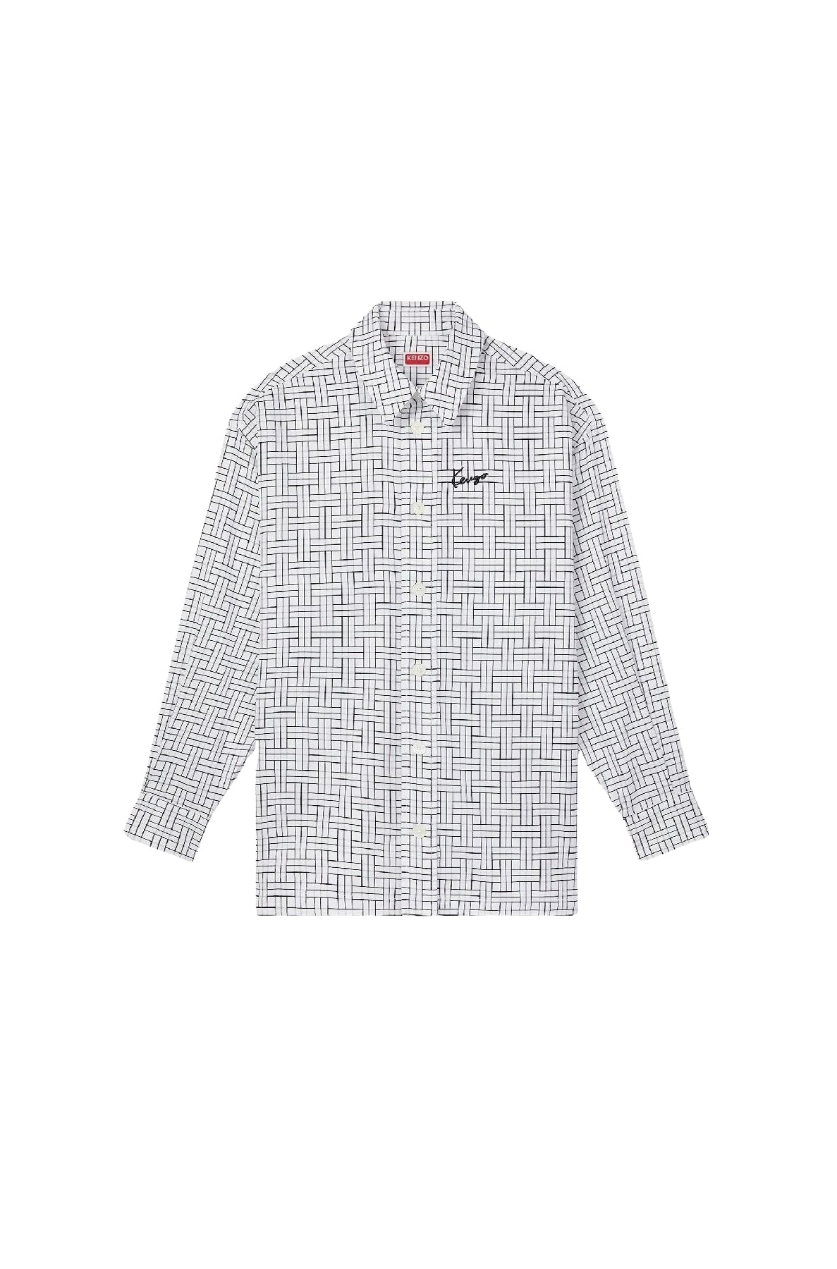 Chemise oversize Kenzo Weave - White