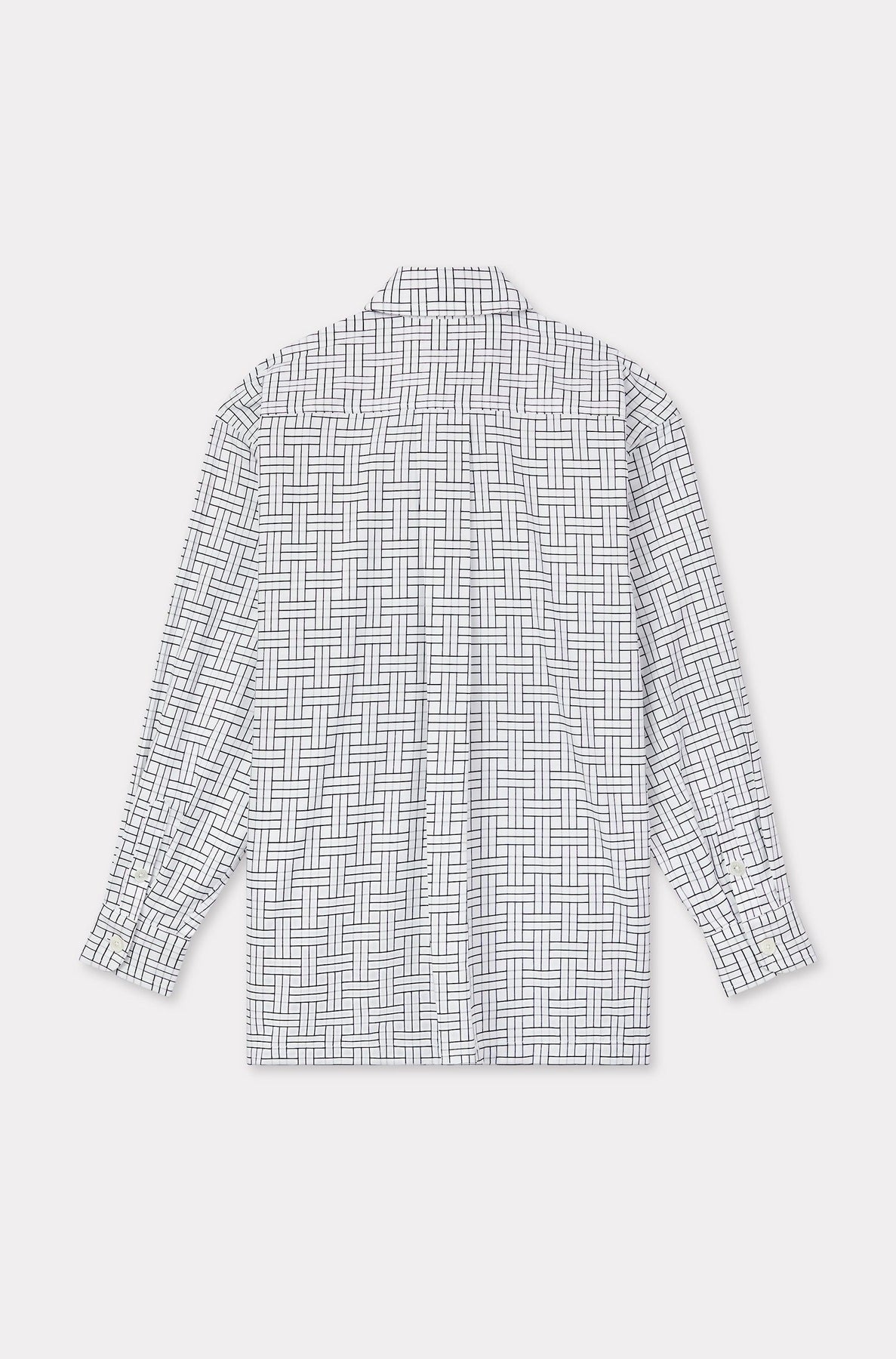 Chemise oversize Kenzo Weave - White