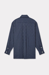 Chemise oversize Kenzo Weave - Midnight Blue