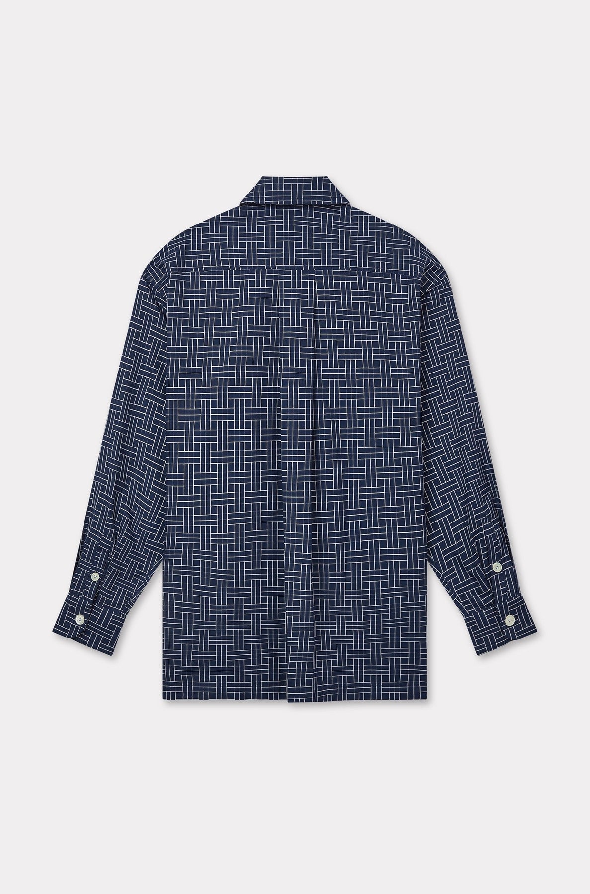 Chemise oversize Kenzo Weave - Midnight Blue