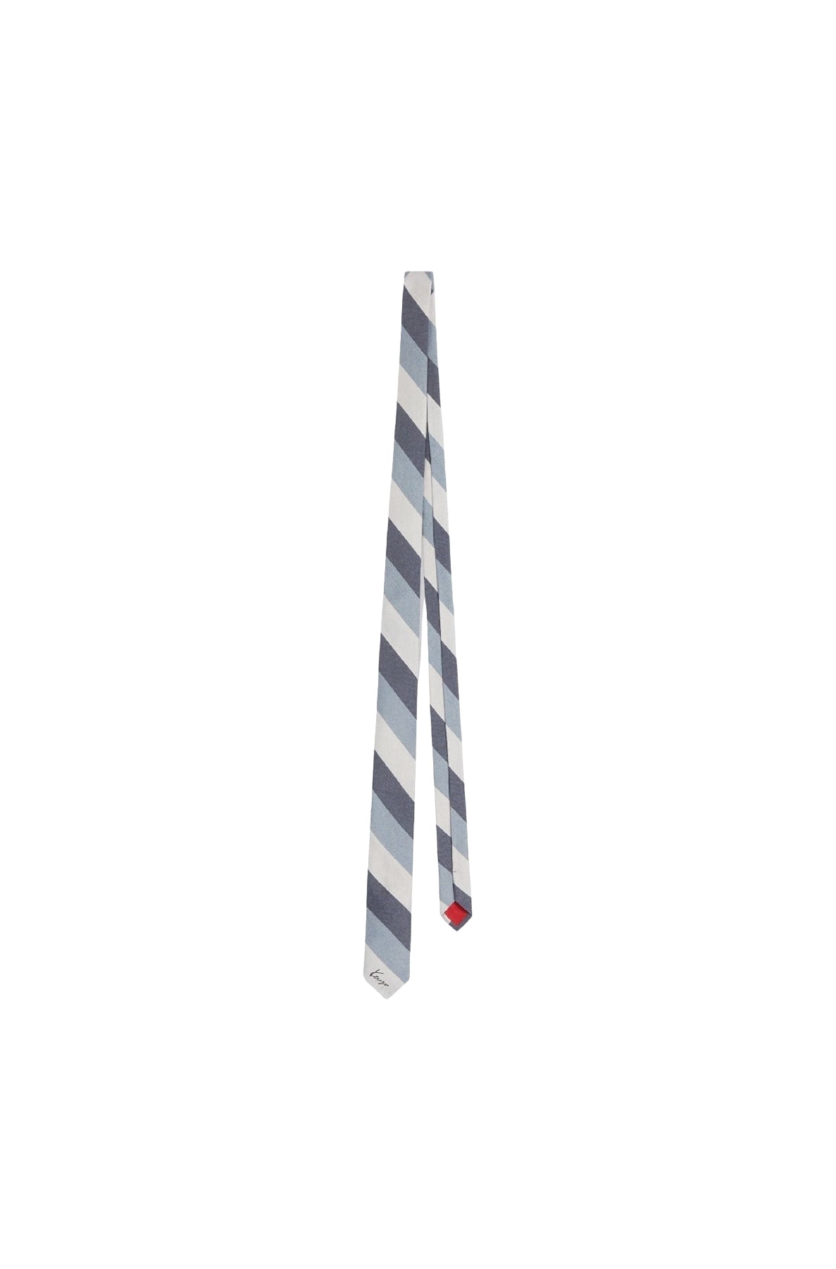 Kenzo Stamp silk tie - Blue