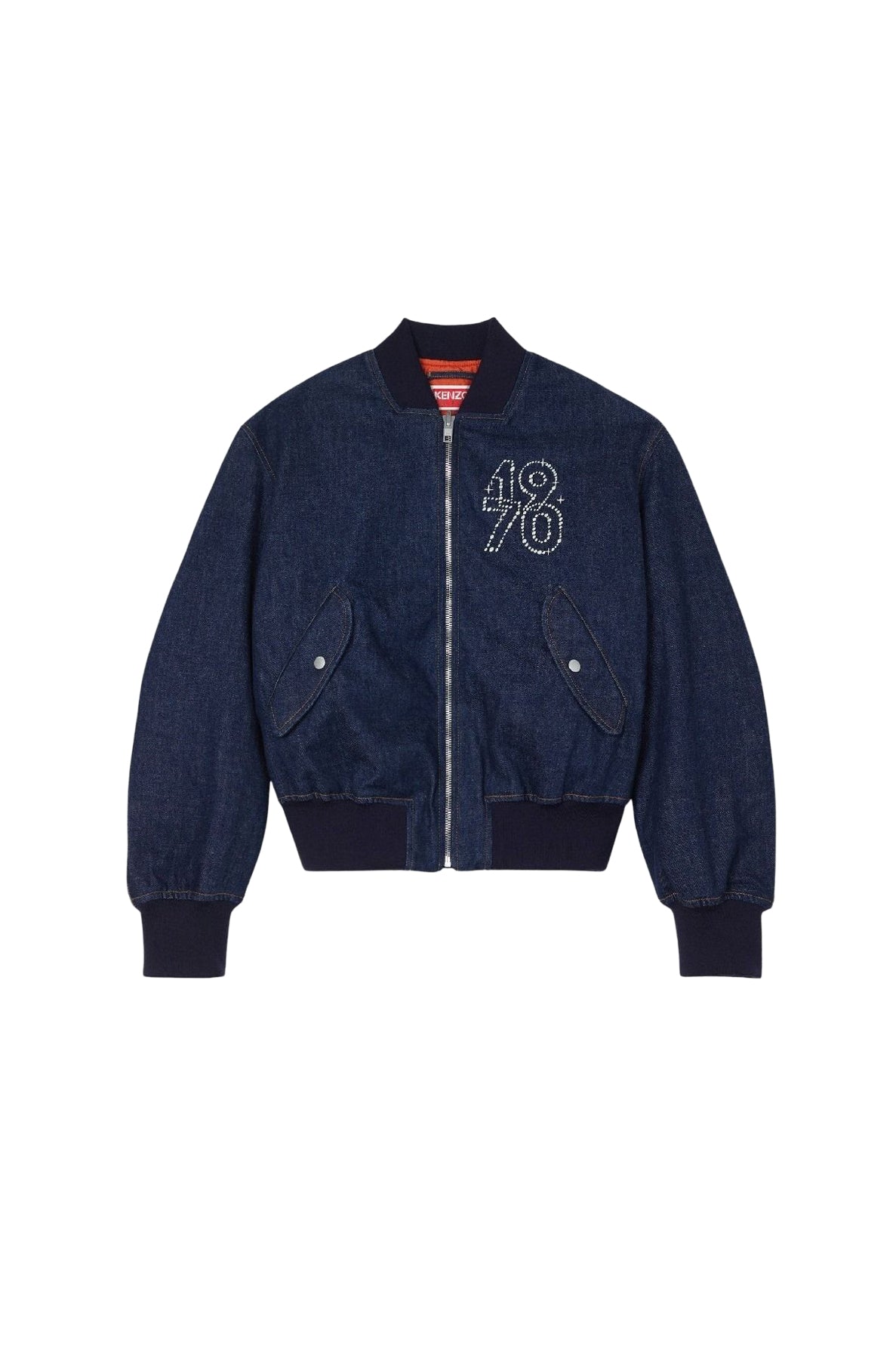 Bomber réversible brodé Kenzo Constellation - Rinse Blue Denim