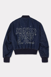 Bomber réversible brodé Kenzo Constellation - Rinse Blue Denim
