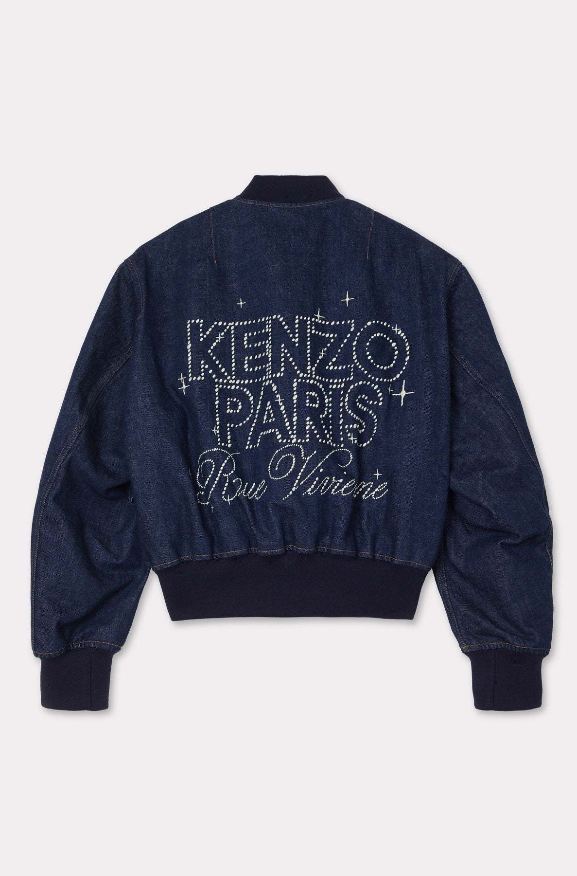 Bomber réversible brodé Kenzo Constellation - Rinse Blue Denim