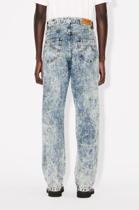 Loose Botan Jeans - Snow Bleached Blue Denim
